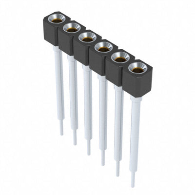 316-91-106-41-001000 by Mill-Max Manufacturing Corp. - CONNECTOR SOCKET 6POS 0.1 GOLD PCB