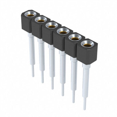 316-43-106-41-007000 by Mill-Max Manufacturing Corp. - CONNECTOR SOCKET 6POS 0.1 GOLD PCB