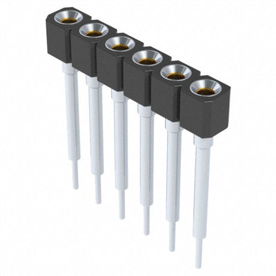 316-93-106-41-008000 by Mill-Max Manufacturing Corp. - CONNECTOR SOCKET 6POS 0.1 GOLD PCB