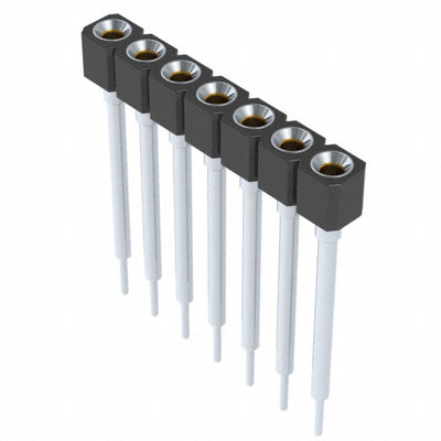 316-91-107-41-001000 by Mill-Max Manufacturing Corp. - CONNECTOR SOCKET 7POS 0.1 GOLD PCB