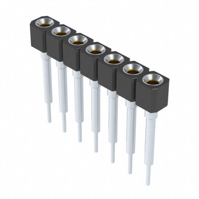 316-43-107-41-007000 by Mill-Max Manufacturing Corp. - CONNECTOR SOCKET 7POS 0.1 GOLD PCB