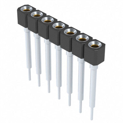316-41-107-41-008000 by Mill-Max Manufacturing Corp. - CONNECTOR SOCKET 7POS 0.1 GOLD PCB