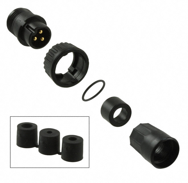 3182-3PG-3DC by Conxall/Switchcraft - CONNECTOR PLUG MALE 3P GOLD SLDR CUP