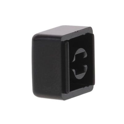 320.094BLK by E-Switch - CAP TACTILE SQUARE BLACK