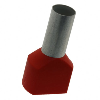 3201026 by Phoenix Contact - CONNECTOR FERRULE TWO X 8AWG RED