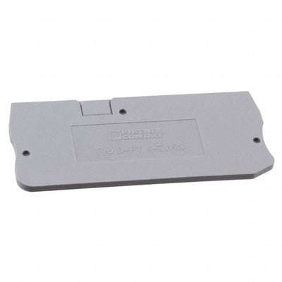 3208977 by Phoenix Contact - CONNECTOR TERM BLK END PLATE GRAY