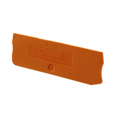3210334 by Phoenix Contact - CONNECTOR TERM BLK END PLATE ORANGE