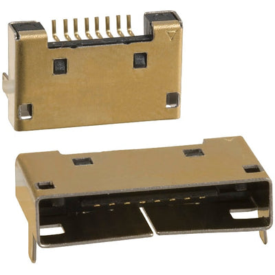 3260-8S3(55) by Hirose Electric Co Ltd - CONNECTOR RECPT 8P 0.031 GOLD SMD R/A