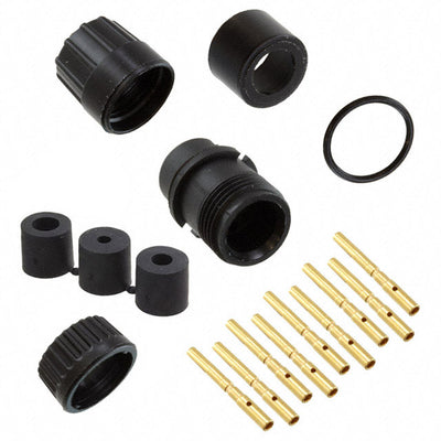 3280-9SG-3DC by Conxall/Switchcraft - CONNECTOR PLUG FMALE 9POS GOLD CRIMP