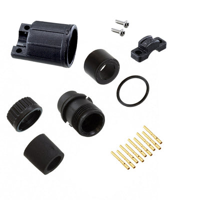 3280-9SG-528 by Conxall/Switchcraft - CONNECTOR PLUG FMALE 9POS GOLD CRIMP