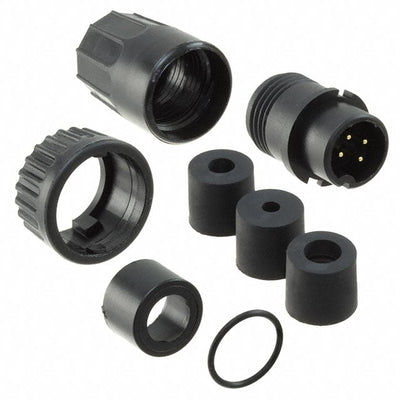 3282-4PG-3DC by Conxall/Switchcraft - CONNECTOR PLUG MALE 4P GOLD SLDR CUP