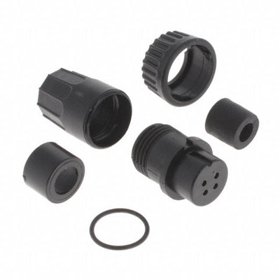 3282-4SG-324 by Conxall/Switchcraft - CONNECTOR PLUG FMALE 4P GOLD SLDR CUP
