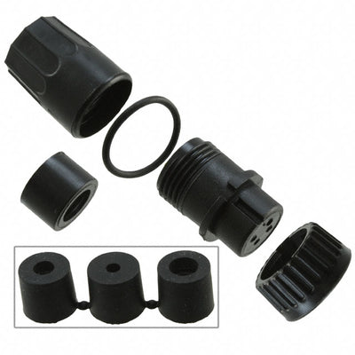 3282-4SG-3DC by Conxall/Switchcraft - CONNECTOR PLUG FMALE 4P GOLD SLDR CUP