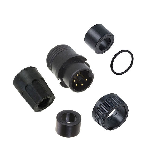 3282-5PG-328 by Conxall/Switchcraft - CONNECTOR PLUG MALE 5P GOLD SLDR CUP