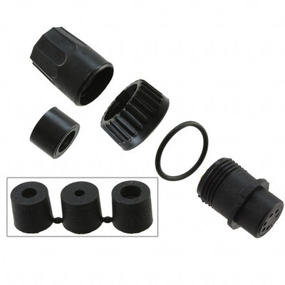 3282-5SG-3DC by Conxall/Switchcraft - CONNECTOR PLUG FMALE 5P GOLD SLDR CUP