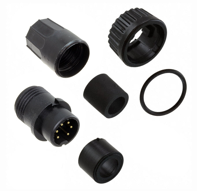3282-6PG-328 by Conxall/Switchcraft - CONNECTOR PLUG MALE 6P GOLD SLDR CUP