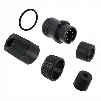 3282-6PG-321 by Conxall/Switchcraft - CONNECTOR PLUG MALE 6P GOLD SLDR CUP