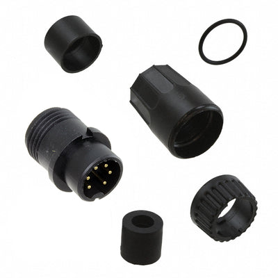 3282-6PG-324 by Conxall/Switchcraft - CONNECTOR PLUG MALE 6P GOLD SLDR CUP