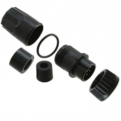 3282-6PG-318 by Conxall/Switchcraft - CONNECTOR PLUG MALE 6P GOLD SLDR CUP