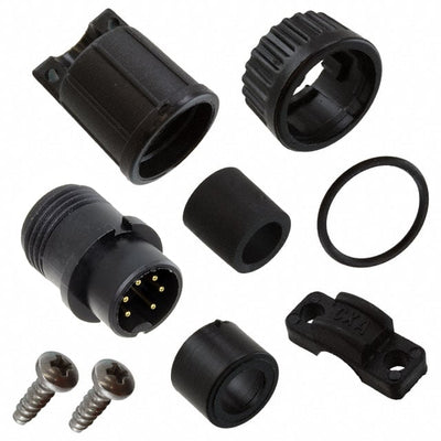 3282-6PG-521 by Conxall/Switchcraft - CONNECTOR PLUG MALE 6P GOLD SLDR CUP