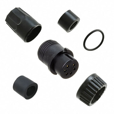3282-6SG-330 by Conxall/Switchcraft - CONNECTOR PLUG FMALE 6P GOLD SLDR CUP