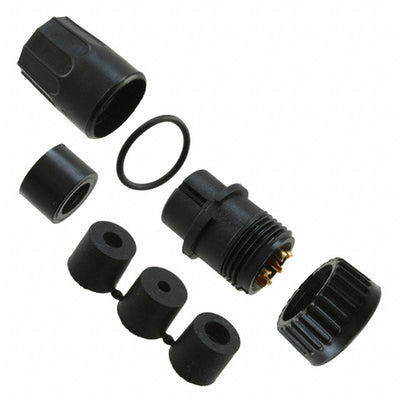 3282-6SG-3DC by Conxall/Switchcraft - CONNECTOR PLUG FMALE 6P GOLD SLDR CUP