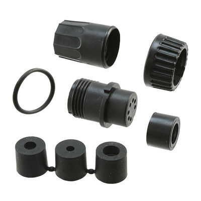 3282-7SG-3DC by Conxall/Switchcraft - CONNECTOR PLUG FMALE 7P GOLD SLDR CUP