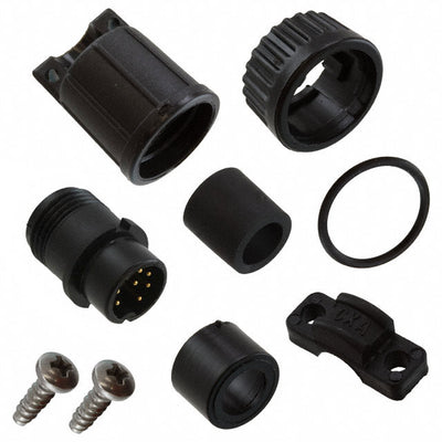 3282-8PG-530 by Conxall/Switchcraft - CONNECTOR PLUG MALE 8P GOLD SLDR CUP