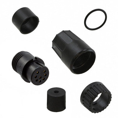 3282-8SG-315 by Conxall/Switchcraft - CONNECTOR PLUG FMALE 8P GOLD SLDR CUP