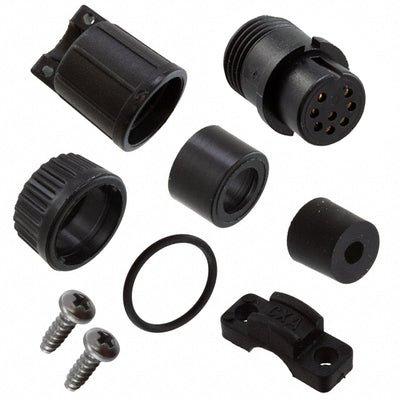 3282-8SG-530 by Conxall/Switchcraft - CONNECTOR PLUG FMALE 8P GOLD SLDR CUP