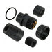 3282-9PG-328 by Conxall/Switchcraft - CONNECTOR PLUG MALE 9P GOLD SLDR CUP