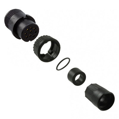 3282-9SG-321 by Conxall/Switchcraft - CONNECTOR PLUG FMALE 9P GOLD SLDR CUP