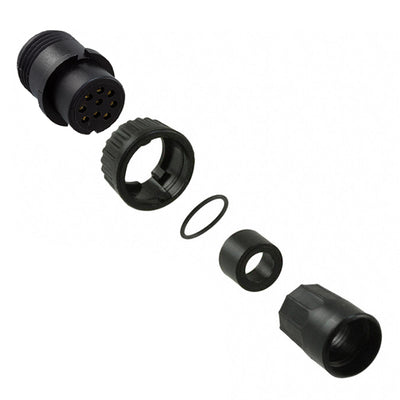 3282-9SG-330 by Conxall/Switchcraft - CONNECTOR PLUG FMALE 9P GOLD SLDR CUP