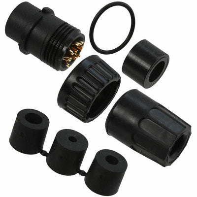 3282-9SG-3DC by Conxall/Switchcraft - CONNECTOR PLUG FMALE 9P GOLD SLDR CUP