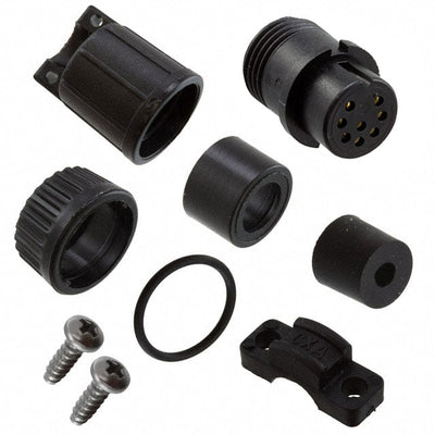 3282-9SG-521 by Conxall/Switchcraft - CONNECTOR PLUG FMALE 9P GOLD SLDR CUP