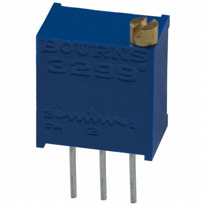 3299W-1-101LF by Bourns Inc. - TRIMMER 100 OHM 0.5W PC PIN TOP