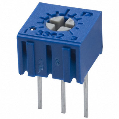 3362U-1-202ALF by Bourns Inc. - TRIMMER 2K OHM 0.5W PC PIN TOP