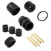 3380-4SG-3DC by Conxall/Switchcraft - CONNECTOR PLUG FMALE 4POS GOLD CRIMP