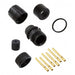 3380-6SG-315 by Conxall/Switchcraft - CONNECTOR PLUG FMALE 6POS GOLD CRIMP
