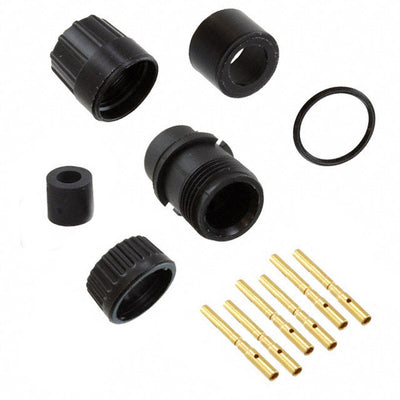 3380-6SG-330 by Conxall/Switchcraft - CONNECTOR PLUG FMALE 6POS GOLD CRIMP