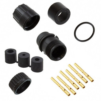 3380-6SG-3DC by Conxall/Switchcraft - CONNECTOR PLUG FMALE 6POS GOLD CRIMP