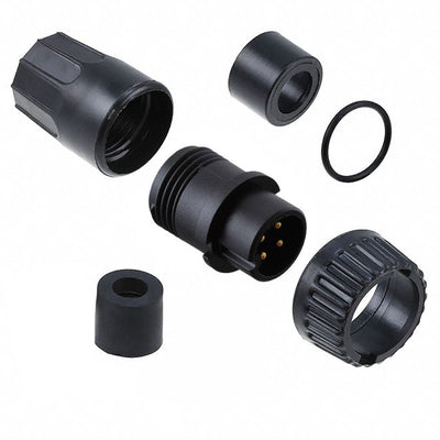 3382-4PG-328 by Conxall/Switchcraft - CONNECTOR PLUG MALE 4P GOLD SLDR CUP