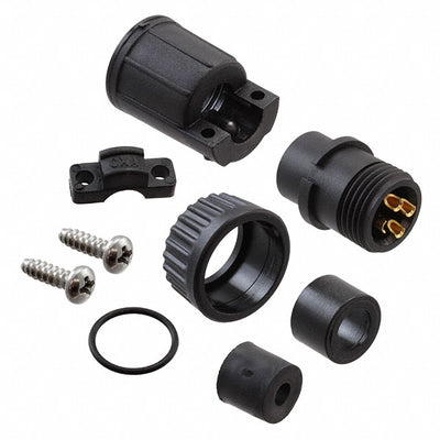 3382-4PG-518 by Conxall/Switchcraft - CONNECTOR PLUG MALE 4P GOLD SLDR CUP