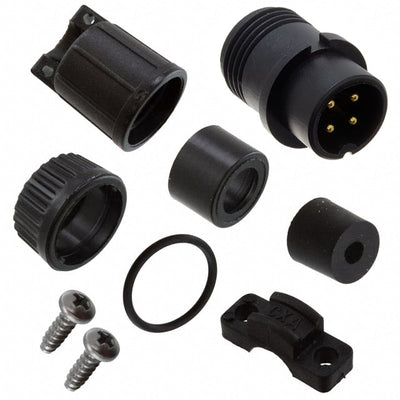 3382-4PG-528 by Conxall/Switchcraft - CONNECTOR PLUG MALE 4P GOLD SLDR CUP