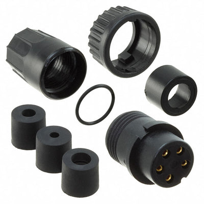 3382-5SG-3DC by Conxall/Switchcraft - CONNECTOR PLUG FMALE 5P GOLD SLDR CUP