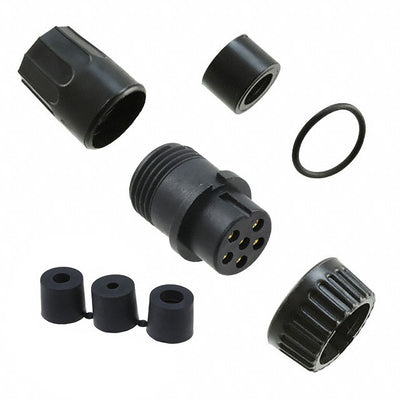3382-6SG-3DC by Conxall/Switchcraft - CONNECTOR PLUG FMALE 6P GOLD SLDR CUP