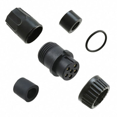 3382-6SG-324 by Conxall/Switchcraft - CONNECTOR PLUG FMALE 6P GOLD SLDR CUP