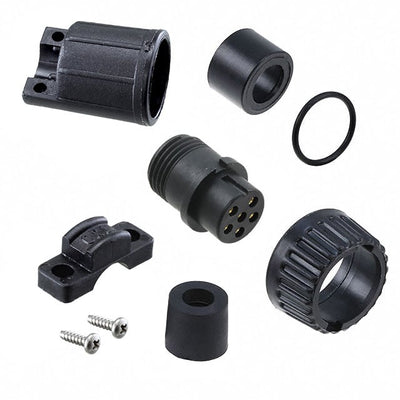 3382-6SG-528 by Conxall/Switchcraft - CONNECTOR PLUG FMALE 6P GOLD SLDR CUP