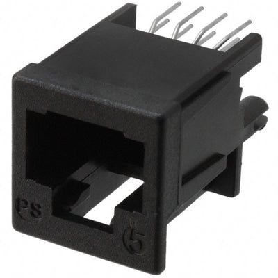 338360-1 by TE Connectivity AMP Connectors - CONNECTOR MOD JACK 8P8C VERT UNSHLD