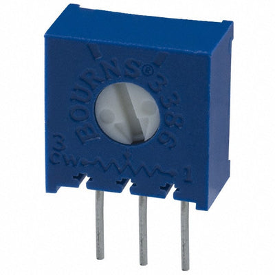 3386C-1-103LF by Bourns Inc. - TRIMMER 10K OHM 0.5W PC PIN SIDE